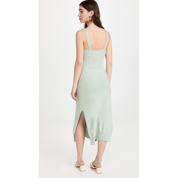 Jonathan Simkhai Ezra Midi Dress Lichen Size M NWT - Picture 3 of 9